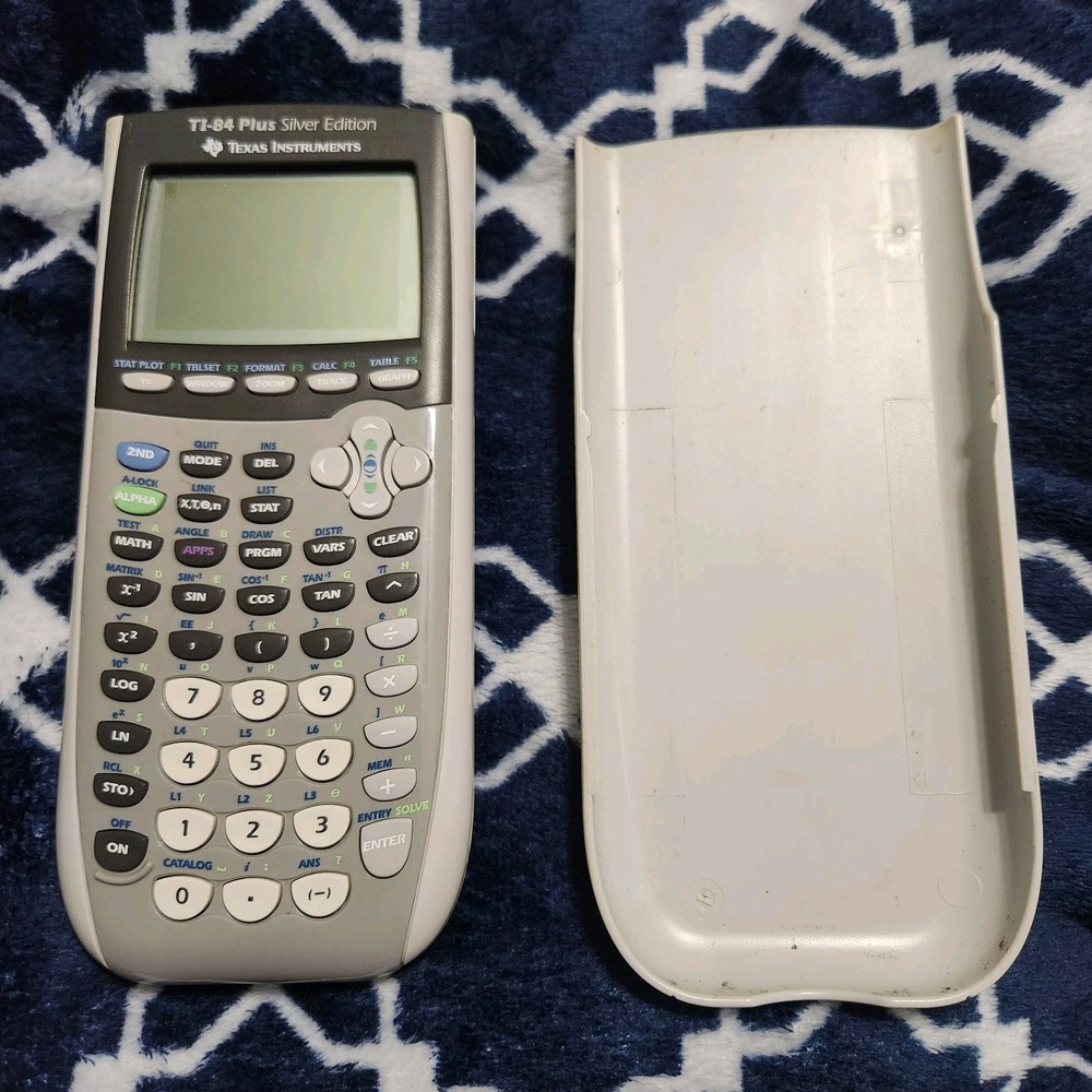 Texas Instruments TI-84 Plus Silver Edition Graphing Calculator Gray Silver